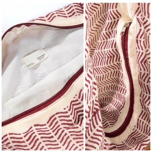 Women’s trendy cute boho hobo shoulder bag with zippered closure - Picture 3 of 5